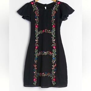 Ranna Gil Georgine embroidered mini dress